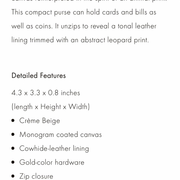 Louis Vuitton Wild At Heart Cream Black Logo Monogram Zippy Wallet - Picture 12 of 12